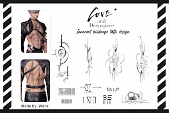 design  your game or anime tattoo design for cosplay