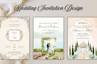 design elegant wedding invitation card