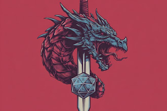 draw an fantasy rpg logo dnd image for you