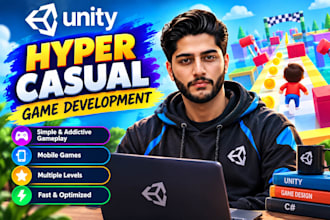 develop a hyper casual mobile game in unity