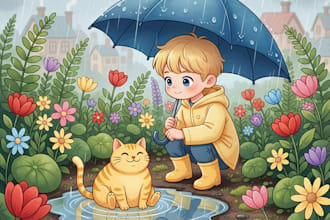 children story book illustration children story book illustration
