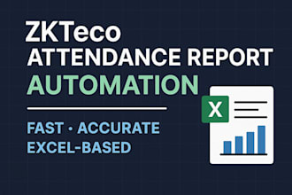 create a zkteco attendance and performance excel report tool