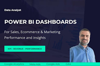 build power bi dashboard for sales and marketing analysis and insights