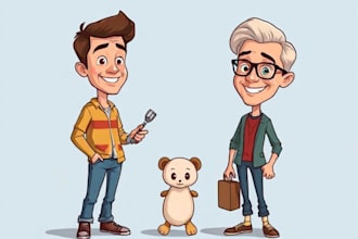 create bighead cartoon caricature from your photo