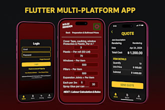 build flutter mobile and web app