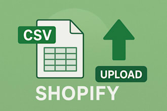 upload your shopify or woocommerce bulk products through a CSV file