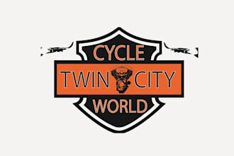 design top quality logo for twin city cycle world