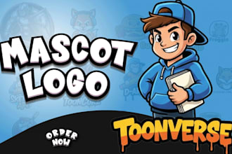 design a professional mascot, cartoon, and gaming event logo
