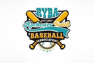 design wonderful youth baseball association logo