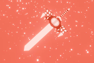 make 3d low poly weapons for you