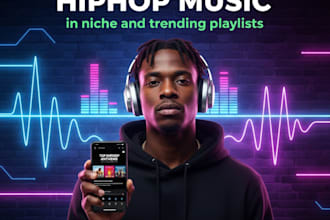 promote your hiphop music in niche and trending playlists