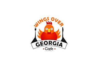 design extraordinary wings over georgia cafe logo