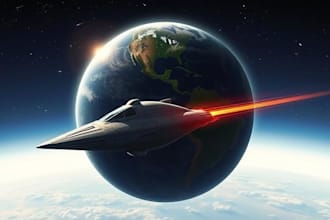 draw spaceship  a starship or scifi vehicle