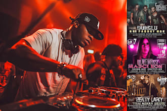 do dj, hip hop, concert, sport, club, event party flyer