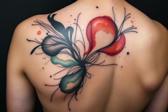 custom an abstract black tattoo design