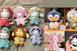 design your custom plush toy doll from concept to production ready, 2d to plush