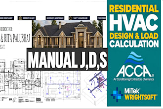 do permit ready hvac design, manual j s d, mep and revit drawings