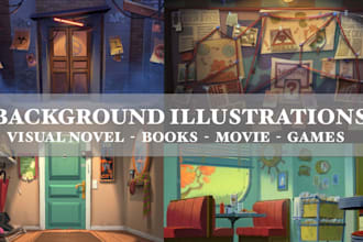 create background design for games and animations
