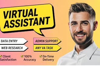 professional administrative virtual assistant for data entry and office support