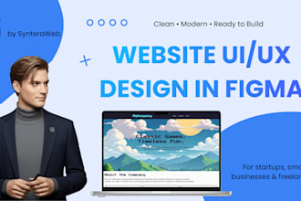 design a modern UI UX website in figma