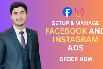 run facebook and insta campaign to get sales, setup meta ads