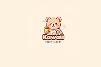 design a cute kawaii logo for vtuber and streamer