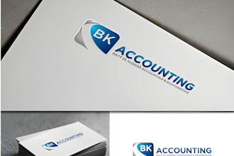 do modern accounting financial consulting and business logo