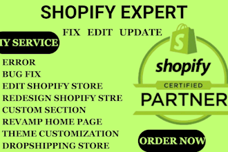 edit shopify store shopify redesign shopify dropshipping store fix shopify