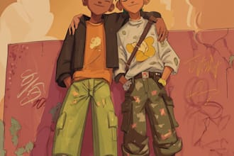 make  a stunning watercolor friendship portrait