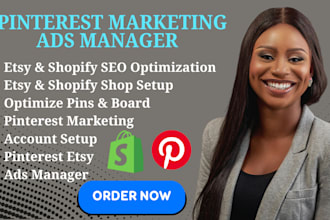 be your pinterest marketing ads manager shopify etsy SEO expert brand growth