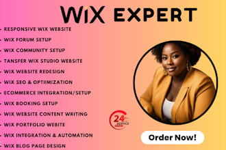 setup and design wix website redesign wix studio revamp wix virtual assistant