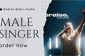 sing authentic latin pop, reggaeton and hip hop song with full production