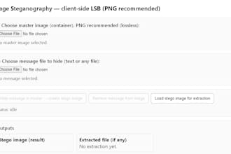 create custom encryption or obfuscation apps in HTML and python
