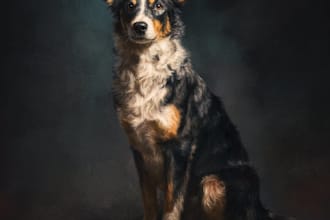 make a custom royal pet portrait, cat portrait, dog portrait