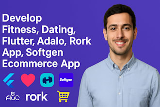 build fitness dating mobile app using flutter adalo rork kimi saas mvp xano