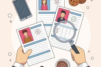 screen resumes of applicants