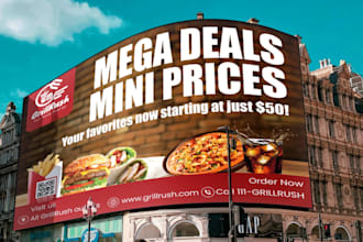 design a billboard, yard sign, signage, signboard for your business