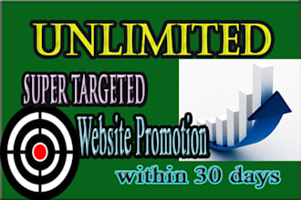 do organic website promotion in 30 days