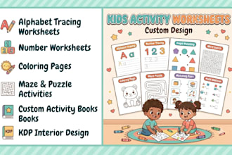 create educational printable worksheets for kindergarten