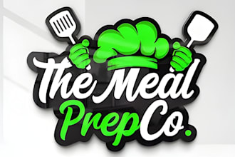 do restaurant, fastfood, BBQ, food truck and 3d food logo design