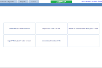 build a tool for importing data from excel or csv to produce custom reports