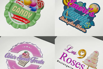 do bakery, cookies, dessert, pizza logo