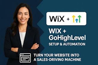 setup wix store booking gohighlevel website with gohighlevel automation