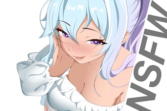 draw custom nsfw anime character art