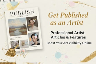 help you get featured as an artist in an online art magazine