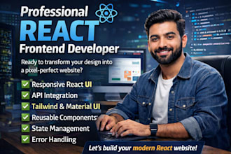 create a fast, responsive react website with clean UI
