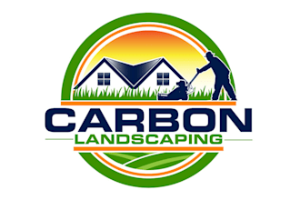 design lawn care and landscaping logo