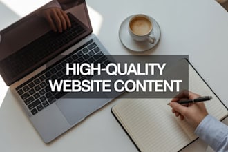 write SEO optimized website content