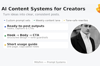build ai content systems for creators and small teams