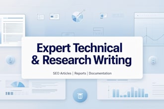 do technical report writing for engineering and IT